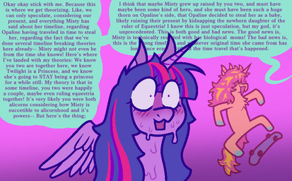 blush bodily_fluids duo female feral horn kickflip nervous simple_background skateboard speech_bubble sweat text vehicle wall_of_text wings dapper_lil_arts equestria_girls friendship_is_magic hasbro my_little_pony mythology sunset_shimmer_(eg) twilight_sparkle_(mlp) equid equine mammal mythological_creature mythological_equine winged_unicorn