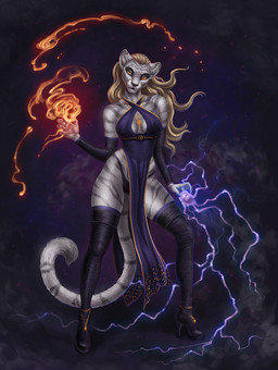 5_fingers anthro breasts clothed clothing female fingers hair looking_at_viewer orange_eyes smile solo himeragoldtail microsoft the_elder_scrolls sheta felid feline khajiit mammal vampire 2021 digital_media_(artwork) hi_res