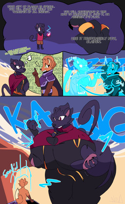 attribute_theft big_breasts breast_expansion breasts butt butt_expansion clothing duo expansion female female/female flashback growth huge_breasts macro micro nipples onomatopoeia shrinking shrinking_out_of_clothes size_theft size_transformation sound_effects text torn_clothing transformation nova_prowler rivals_of_aether clairen_(rivals_of_aether) fleet_(dungeons_of_aether) canid canine felid fox humanoid mammal pantherine absurd_res comic english_text hi_res