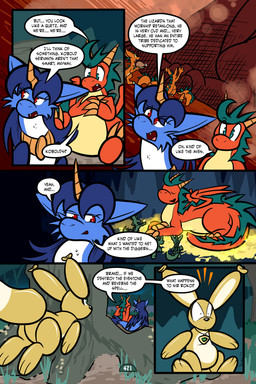 2_horns 5_panel_comic ambiguous_gender balloon balloon_with_face belly biped black_nose black_text blue_body blue_fur blue_hair blue_wings bowing brown_body cheek_tuft claws dialogue dot_pupils ellipsis eyebrows eyelashes eyes_closed facial_tuft fangs feathered_wings feathers feral finger_claws floating food fungus fur grass green_body green_eyes group hair holding_object holding_plate horn inflatable jewelry looking_at_another mushroom open_mouth open_smile orange_body outside page_number paws pendant plant plate quadruped question_mark red_eyes scales sharp_teeth sitting smile speech_bubble tail talking_to_another teeth text toe_claws tongue toony translucent translucent_hair tree trio tuft white_sclera wings virmir mythology renbrand roko_kirihoko saida animate_inanimate canid canine couatl dragon feathered_scalie feathered_snake fox living_inflatable mammal mythological_creature mythological_scalie reptile scalie snake 2026 2:3 absurd_res comic english_text hi_res signature female_(lore) male_(lore)