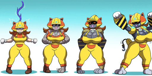 after_transformation armor breast_expansion breast_grab breasts claws clothing collar construction_equipment crown dress ear_piercing ear_ring expansion female footwear gloves grey_body hair hand_on_breast handwear hard_hat headgear helmet long_hair orange_eyes overalls piercing red_hair ring_piercing robotization shoes stretching tan_body tech_control thick_thighs transformation whiskers grepstrash mario_bros nintendo princess_daisy colored hi_res