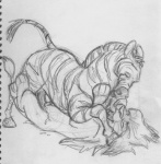 anal anal_penetration black_and_white chris_mckinley disney equine erection eye_contact feline feral gay happy happy_sex kissing lion male mammal monochrome nude open_mouth penetration penis sex simba sketch the_lion_king zebra
Rating: Explicit
Score: 9
User: xes
Date: November 26, 2012