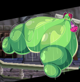 areola big_areola big_breasts big_nipples black_eyes bodily_fluids bow_ribbon breasts female folding_fan green_areola green_body green_nipples half-closed_eyes hand_fan huge_areola huge_breasts huge_nipples hyper hyper_areola hyper_breasts hyper_nipples looking_at_viewer narrowed_eyes nipples not_furry open_mouth solo sweat sweaty_breasts voctopie mario_bros nintendo paper_mario lady_bow boo_(mario) ghost spirit absurd_res hi_res