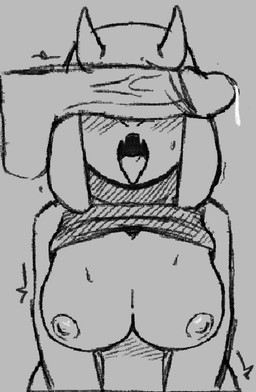 anthro big_breasts biped body_worship breasts female genital_worship male male/female mature_anthro mature_female mostly_nude nipples open_mouth penile penis_worship pose solo bmoments846 undertale undertale_(series) toriel boss_monster_(undertale) bovid caprine goat human mammal 2026 digital_drawing_(artwork) digital_media_(artwork) half-length_portrait monochrome portrait