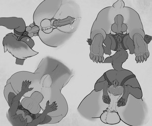 5_fingers anal anal_penetration anatomically_correct anatomically_correct_genitalia anatomically_correct_penis anatomically_correct_vulva animal_dildo animal_genitalia animal_penis animal_sex_toy animal_vulva anthro anthro_on_anthro anthro_on_bottom anthro_on_top anthro_penetrated anthro_penetrating anthro_penetrating_anthro anus aroused aroused_female balls big_balls big_penis biped bird's-eye_view bodily_fluids breasts butt canine_dildo canine_genitalia canine_vulva claws cowgirl_position digitigrade dildo dildo_expansion dildo_in_ass dildo_insertion doggystyle dominant dominant_anthro dominant_female dripping duo erection feet female female_anthro female_on_bottom female_on_top female_penetrating female_penetrating_male finger_claws fingers from_behind_position from_front_position fur fur_markings furry_tail genital_fluids genitals high-angle_view hyper_dildo knot large_penetration larger_male larger_on_bottom larger_on_top leaking leaking_penis leaking_precum leaking_pussy_juice leaking_vagina low-angle_view male male/female male_anthro male_on_bottom male_on_top male_penetrated markings medium_breasts monotone_background mounting multi_nipple nipples nub_tail nude object_in_ass object_penetration on_bottom on_top pawpads paws pegging penetration penis plantigrade precum precum_drip precum_from_penis precum_on_own_penis precum_strand precum_string precum_while_penetrated raised_tail rear_view sex sex_toy sex_toy_in_ass sex_toy_insertion sheath short_fur short_tail simple_background size_difference slightly_chubby small_dom_big_sub small_tail smaller_female smaller_on_bottom smaller_on_top step_position strapon strapon_in_ass strapon_sex submissive submissive_anthro submissive_male tail three-quarter_view tongue toying_partner ursine_genitalia ursine_penis vaginal_fluids vaginal_fluids_on_vulva vein veiny_penis vulva worm's-eye_view thaelen kuruk_(character) rieka_(character) bear brown_bear canid canine canis grizzly_bear mammal ursidae ursine wolf 2025 digital_drawing_(artwork) digital_media_(artwork) hi_res monochrome sketch