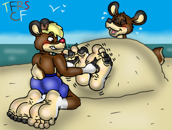 5_fingers 5_toes anthro anthrofied barefoot beach belly bikini biped black_ears black_fingers black_nose black_toes blonde_hair blue_clothing blue_sky blue_swimming_trunks blue_swimwear bodily_fluids brown_body brown_eyes brown_fur buried buried_in_sand butt cheek_tuft chest_tuft clothed clothing crossed_legs crying_laughing curling_toes duo elbow_feathers eyelashes eyes_closed facial_tuft feet female fingers foot_fetish foot_focus fur glistening glistening_body glistening_feet glistening_fur hair half-closed_eyes head_tuft humanoid_feet humanoid_hands humanoid_heel knee_tuft kneeling laugh leg_tuft lines_drawn male male/female multicolored_body multicolored_fur narrowed_eyes navel open_mouth outside pecs plantigrade purple_bikini purple_clothing purple_swimwear raised_foot rear_view red_nose sand scut_tail short_tail sitting sky smelly smelly_feet smile smiling_at_another soles spine spread_toes swimming_trunks swimwear tail tan_belly tan_body tan_chest tan_fur tan_underbelly tears tickle_fetish tickle_torture tickling tickling_feet toe_wiggle toes topless topless_male tuft two-piece_swimsuit two_tone_feet two_tone_hands white_body white_fur white_sclera wrinkled_feet wrinkles fruitgems rudolph_the_red-nosed_reindeer:_the_movie rudolph_the_red-nosed_reindeer zoey_(rudolph) deer mammal new_world_deer reindeer 2025 colored digital_drawing_(artwork) digital_media_(artwork) shaded signature