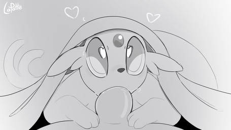 ambiguous_gender ambiguous_penetrated anthro anthro_on_feral anthro_penetrating anthro_penetrating_feral bestiality biped bodily_fluids deep_throat duo erection fellatio feral feral_penetrated first_person_view genitals heart_eyes heart_symbol humanoid_genitalia humanoid_penis looking_at_viewer looking_pleasured lying_and_blow_position male male/ambiguous male_on_feral male_penetrating male_penetrating_ambiguous male_pov noisy_oral oral oral_penetration oral_purring paws penetration penile penile_penetration penis purring quadruped saliva saliva_on_penis sex simple_background slurping sound_effects tail under_covers wide_eyed lapatte third-party_edit nexusblack opennsfwsp_(va) nintendo pokemon eeveelution espeon generation_2_pokemon pokemon_(species) 16:9 2025 2d_animation animated frame_by_frame hi_res monochrome short_playtime sound sound_edit webm widescreen