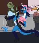 anthro bannana female group oudside slip_n_slide rhp mythology dragon mythological_creature mythological_scalie scalie sea_serpent absurd_res hi_res