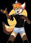 anthro clothing female solo foxsnacks canid canine fox mammal alpha_channel hi_res