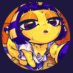 anthro bent_over blue_hair blush bodily_fluids bottomless breasts cleavage clothed clothing collarbone female fisheye_lens fur hair hanging_breasts looking_at_viewer male perspective shirt solo sweat t-shirt topwear wet wet_clothing wet_shirt wet_topwear yellow_body yellow_fur twosipsofbleach animal_crossing nintendo ankha_(animal_crossing) domestic_cat felid feline felis mammal absurd_res digital_media_(artwork) hi_res