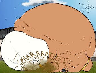 anthro big_butt blush breasts butt cleavage clothed clothing duo face_in_anus face_in_ass fart fart_cloud fart_fetish fart_sniffing farting_in_mouth farting_on_another farting_on_face farting_on_male farting_while_penetrated food_inflation forced hose hose_in_mouth hose_inflation inflated_belly inflation lying lying_on_ground male male/male muzzle_in_anus on_front on_ground outside overweight overweight_anthro overweight_male rolling_over silo sniffing surprised throwing_weight warehouse weight_gain yonnixart nintendo pokemon pierce_(pierce_wolf) arcanine canid canine canis domestic_dog generation_1_pokemon mammal pokemon_(species) shiba_inu spitz absurd_res hi_res