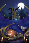 anthro anthrofied areola breasts butt female genitals looking_at_viewer nipples pokemorph pussy smile solo wings bluefoxsart nintendo pokemon generation_7_pokemon legendary_pokemon lunala mammal pokemon_(species) absurd_res hi_res