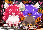 angry anthro big_breasts big_butt bodily_fluids breast_milking breasts brown_body brown_fur butt candy curled_hair dark_nipples dessert duo female flavored_milk food freckled_butt freckles fruit fur hair halloween_decoration halloween_party holidays huge_breasts huge_butt huge_hips huge_thighs hyper hyper_breasts hyper_butt hyper_thighs jack-o'-lantern lactating long_hair looking_at_another looking_pleasured milk morbidly_obese nipple_fetish nipple_warts nipples obese orange_body orange_fur overweight paws pink_nipples plant projectile_lactation pumpkin pumpkin_breasts pumpkin_milk red_body red_eyes red_fur red_hair splash splurt strawberry strawberry_milk thick_thighs warts white_body white_fur wide_hipped_anthro wide_hips rogywantscoffee sexyvampireloverrogy halloween kid_isabey_(rogywantscoffee) pumpkato_(rogywantscoffee) domestic_cat elemental_creature felid feline felis flora_fauna mammal hi_res male_(lore)