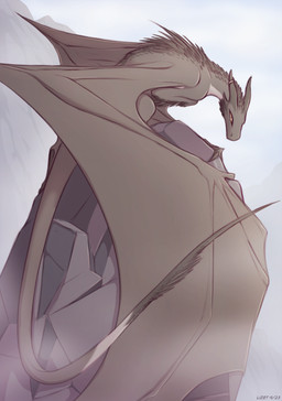 4_horns ambiguous_feral ambiguous_gender back_spines bent_legs big_wings claws countershade_neck countershade_scales countershading feral fog grey_body grey_countershading grey_scales horn horn_jewelry horn_ring huge_wings jewelry leg_spines long_tail looking_at_viewer markings membrane_(anatomy) membranous_wings multi_horn neck_spines on_rock outside pupils quadruped ring_(jewelry) rock scale_markings scales side_view slit_pupils solo spines spread_wings tail tail_markings tail_spines text wing_claws wings yellow_sclera lizet mythology lizet_(character) dragon gilded_dragon mythological_creature mythological_scalie scalie 2023 artist_name dated digital_media_(artwork) hi_res shaded female_(lore)