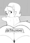 anthro butt butt_focus female looking_back lying mature_anthro mature_female on_front solo dbaru nickelodeon t.u.f.f._puppy toblerone mrs._katswell domestic_cat felid feline felis mammal 2021 digital_media_(artwork) hi_res monochrome