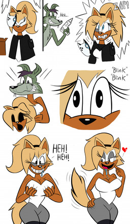 anthro bodily_fluids clothing disguise drooling duo female gender_transformation giggle grin heart_symbol inanimate_transformation jysco male mtf_transformation naughty_face oblivious saliva shocked simple_background skinsuit smile suit_transformation suiting sweat sweatdrop tail tail_motion tailwag tight_clothing transformation white_background tabzdrawzstuff idw_publishing sega sonic_the_hedgehog_(comics) sonic_the_hedgehog_(idw) sonic_the_hedgehog_(series) whisper_the_wolf canid canine canis mammal wolf absurd_res colored hi_res