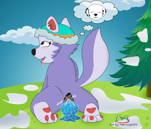 animal_dildo animal_sex_toy canine_dildo dildo female feral masturbation outside penetration sex_toy solo sploot vaginal vaginal_masturbation vaginal_penetration young young_feral marvispot84 paw_patrol everest_(paw_patrol) canid canine canis domestic_dog husky mammal nordic_sled_dog spitz absurd_res hi_res