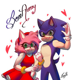 5_fingers anthro arms_bent bangs black_nose blue_body blue_fur blue_tail bracelet breasts clothed clothed_anthro clothed_female clothing conjoined_eyes dress duo eyelashes featureless_crotch female female_anthro fingers fur gloves gloves_only green_eyes handwear handwear_only hearts_around_body holding_arm jewelry larger_anthro larger_male light male male/female male_anthro medium_hair mostly_nude mostly_nude_anthro mostly_nude_male no_eyebrows open_mouth open_smile red_clothing red_dress red_hairband simple_background size_difference small_breasts small_nose smaller_anthro smaller_female smile smiling_at_viewer tail tan_body tan_inner_ear tan_skin text white_background white_clothing white_gloves white_handwear yellow_bracelet gloom_arts sega sonic_the_hedgehog_(series) amy_rose sonic_the_hedgehog eulipotyphlan hedgehog mammal 2022 colored digital_drawing_(artwork) digital_media_(artwork) lighting shaded signature