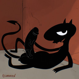 3_toes balls big_balls big_penis black_body erection fangs feet fingers genitals horn huge_penis humanoid_genitalia humanoid_penis looking_at_viewer male not_furry nude open_mouth penis small_but_hung smile solo tail teeth toes vein veiny_penis lumarten disenchantment_(series) netflix luci_(disenchantment) demon demon_humanoid horned_humanoid humanoid imp 1:1 digital_media_(artwork) hi_res
