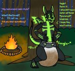 anthro blush campfire clothed clothing crouching desperation detailed_background dialogue diaper feces forest front_view green_accents hiding hiding_behind_object machine male messy night one_eye_closed onomatopoeia plant pooping soiled soiled_diaper soiling soiling_diaper solo sound_effects tail text tree unclean_diaper used_diaper wearing_diaper carverthemoth robot robot_anthro 2025 alternate_version_at_source colored digital_drawing_(artwork) digital_media_(artwork) english_text full-length_portrait portrait shaded