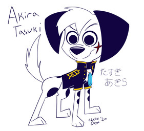 black_clothing black_ears black_jacket black_nose black_spots black_topwear clothing feral fur gem_necklace head_tuft jacket male markings scar solo spots spotted_body spotted_fur toony topwear tuft white_body white_fur chelledoggo 101_dalmatian_street 101_dalmatians disney akira_tasuki_(xxghostwolf1988xx) fan_character canid canine canis dalmatian domestic_dog mammal 2020 hi_res