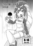 animal_humanoid aruse blush bodily_fluids breasts cleavage clothed clothing comic crossed_legs dagonian english_text female fish glory_hole greyscale heart_symbol humanoid marine minette monochrome skullgirls solo sweat text tongue tongue_out