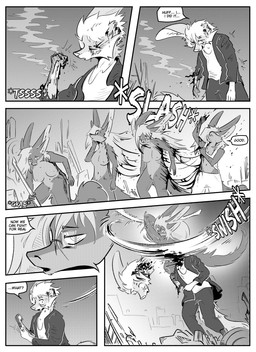 4_ears anthro blood bodily_fluids cloning clothed clothing decapitation eyes_closed female gore group male multi_ear nude outside speech_bubble text wounded kifyun2 kif_yppreah mia_smith canid canine fox mammal absurd_res black_and_white comic english_text hi_res monochrome