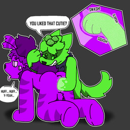anal anal_fisting anal_penetration anthro duo fisting fungus internal internal_anal male male/male mushroom penetration tail tail_grab mushroomwolf luppy_(mushroomwolf) lycori_(mushroomwolf) arachnid arthropod canid canine mammal spider 1:1