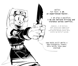 anthro belt claws clothing crown dagger dialogue dress eye_bags eyelashes female greeting hair headgear holding_object holding_weapon knife melee_weapon smile solo text tiara weapon wide_eyed the-hydroxian sega sonic_adventure sonic_the_hedgehog_(series) tikal_the_echidna echidna mammal monotreme 2021 black_and_white digital_drawing_(artwork) digital_media_(artwork) english_text hi_res monochrome portrait sketch three-quarter_portrait