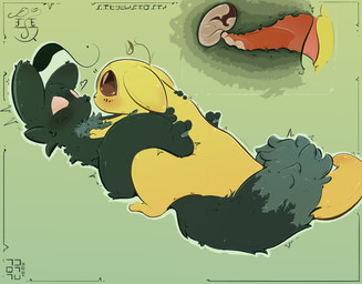 animal_genitalia animal_penis big_tail blush blush_lines bodily_fluids cheek_tuft chest_tuft cum cum_in_vagina cum_inside duo erection eye_contact facial_tuft female female_on_bottom female_penetrated feral feral_on_feral feral_penetrated feral_penetrating feral_penetrating_feral fluffy fluffy_tail fur genital_fluids genitals green_body green_fur hand_on_back hand_on_chest heart_symbol internal internal_vaginal karma_flower leaf leaf_on_head long_tail looking_at_another looking_at_partner lying male male/female male_on_top male_penetrating male_penetrating_female multicolored_body multicolored_fur narrowed_eyes on_back on_bottom on_top orgasm pawpads penetration penis sex simple_background spread_legs spreading tail tail_coil tapering_penis tapering_tail thick_tail tremble_spikes tuft two_tone_body two_tone_fur x-ray_view yellow_body namaport rain_world videocult monk_(rain_world) neppy_(namaport) slugcat hi_res