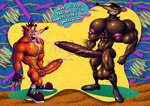 anthro balls big_penis bodily_fluids butt clothing cum duo footwear footwear_only fur genital_fluids genitals long_penis looking_at_another looking_pleasured male male/male masturbation mostly_nude nipples orgasm penis shoes shoes_only simultaneous_orgasms smile text ten-kun activision crash_bandicoot_(series) crash_bandicoot pinstripe_potoroo bandicoot macropod mammal marsupial potoroo hi_res