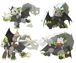 3_fingers 4_toes anthro arm_markings beverage_can biped black_body black_fur black_wings blep bone bone_tail cake candle chest_tuft claws dessert digitigrade eating eating_food eating_meat eyes_closed feet fingers fluffy fluffy_tail food fur green_claws green_eyes green_inner_ear green_pawpads green_sclera grey_body hair leg_markings male male_anthro markings meat membrane_(anatomy) membranous_wings navel open_mouth paw_grab pawpads paws pointy_ears prick_ears semi-anthro simple_background sitting skeleton skull skull_head solo standing tail text toe_claws toes tongue tongue_out tuft white_background white_hair wings haluto european_mythology mythology dragon furred_dragon furred_scalie mythological_creature mythological_scalie scalie skull_dragon western_dragon 2026 digital_media_(artwork) hi_res multiple_images