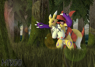 anthro anthro_on_feral anthro_penetrated bestiality big_breasts blonde_hair blush bodily_fluids bread breasts claws duo erection eyes_closed female female_on_feral female_penetrated feral feral_penetrating feral_penetrating_anthro food fur genital_fluids genitals hair interspecies larger_female larger_penetrated male male/female male_on_anthro male_penetrating male_penetrating_female nipples nude open_mouth penetration penile penile_penetration penis penis_in_vagina sex size_difference smaller_male teeth tongue tongue_out vaginal vaginal_fluids vaginal_penetration vulva white_body white_fur yellow_body yellow_fur mt800 bandai_namco digimon canid canine digimon_(species) guilmon mammal renamon reptile scalie 2020 3d_(artwork) digital_media_(artwork)