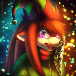 abstract_background ambiguous_gender anthro black_nose clothed clothing fur glistening glistening_eyes glistening_nose green_clothing green_hat green_headwear green_jacket green_scarf green_topwear hair hat headgear headwear holidays jacket looking_at_viewer open_mouth open_smile pattern_clothing pattern_hat pattern_headgear pattern_headwear pink_eyes red_body red_clothing red_fur red_hair red_hat red_headwear red_scarf red_tongue scarf simple_background smile solo striped_clothing striped_hat striped_headgear striped_headwear stripes tan_body tan_fur text three-quarter_view tongue topwear mylafox christmas echidna mammal monotreme 1:1 2016 bust_portrait detailed icon portrait url