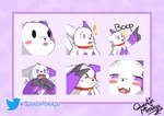 asymmetrical_coloring blep blush boop emotes happy male sad smug solo tongue tongue_out quentinmimikyu nintendo pokemon giwa generation_3_pokemon pokemon_(species) zangoose absurd_res hi_res