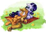 2013 applejack_(mlp) blanket blonde_hair blue_eyes couple duo ear_nibble equine female feral flower freckles friendship_is_magic grass green_eyes hair harwick horn horse lying my_little_pony nibble outside pony purple_hair rarity_(mlp) unicorn
Rating: Safe
Score: 11
User: 2DUK
Date: September 22, 2013