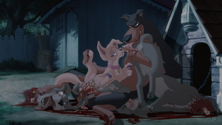 animal_genitalia animal_penis blood bodily_fluids canine_genitalia canine_penis death decapitation feral forced_necrophilia genitals gore gore_focus male necrophilia on_model penis vulva young chernabog_(artist) disney lady_and_the_tramp lady_and_the_tramp_2 angel_(lady_and_the_tramp) buster_(lady_and_the_tramp) scamp_(lady_and_the_tramp) tramp_(lady_and_the_tramp) canid canine canis dobermann domestic_dog mammal mastiff mixed_breed molosser pinscher pomsky 16:9 4k absurd_res hi_res widescreen