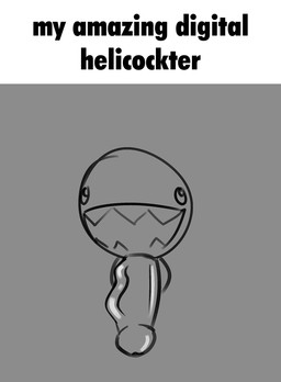 caption genitals helicoptering_penis male penis sharp_teeth shitpost smile smiling_at_viewer solo teeth vein veiny_penis why dawn_chorus_(artist) glitch_productions meatspin the_amazing_digital_circus bubble_(tadc) digital_creature living_bubble 2d_animation animated frame_by_frame meme