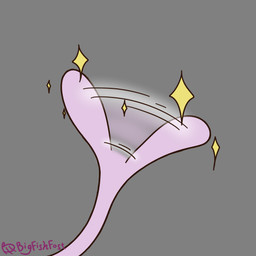 ambiguous_form ambiguous_gender feral grey_background magic mostly_offscreen_ambiguous mostly_offscreen_character purple_tail simple_background solo tail tail_motion tailwag bigfishfost nintendo pokemon generation_1_pokemon legendary_pokemon mew_(pokemon) pokemon_(species) 1:1 2026 digital_drawing_(artwork) digital_media_(artwork) hi_res signature