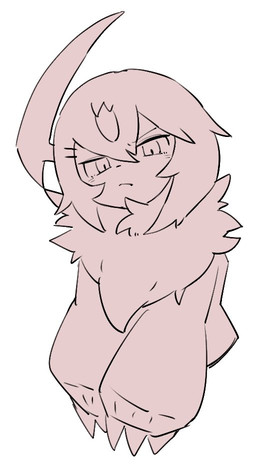 3_claws ambiguous_form ambiguous_gender claws finger_claws fur horn neck_tuft simple_background solo tuft white_background yakiniku628 nintendo pokemon absol generation_3_pokemon pokemon_(species) monochrome