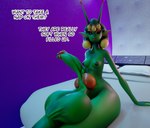 balls big_balls big_penis breasts genitals green_body green_skin gynomorph huge_balls huge_penis hyper hyper_balls hyper_genitalia intersex knot nude penis solo text sudabanan alien alien_humanoid humanoid