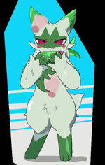 ambiguous_gender anthro biped blush claws disembodied_hand eyes_closed front_view green_eyes green_tail group heart_symbol open_mouth open_smile petting red_eyes shadow short_tail simple_background smile solo_focus tail sky_necko nintendo pokemon floragato generation_9_pokemon human mammal pokemon_(species) animated short_playtime sound webm