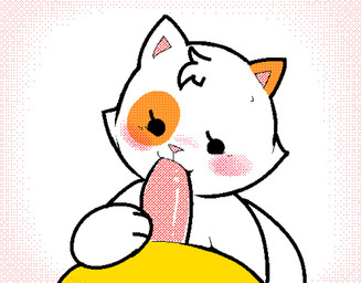 ambiguous_gender ambiguous_penetrated animated_gif blush bodily_fluids deep_throat duo erection fellatio feral first_person_view genitals male male/ambiguous male_penetrating male_penetrating_ambiguous male_pov on_model oral oral_penetration penetrating_pov penetration penile penis penis_in_mouth semi-anthro sex simple_background solo_focus style_emulation kekitopu deep_meaning_cat_(keke) canid canine canis domestic_cat domestic_dog felid feline felis mammal 2d_animation aliasing animated digital_media_(artwork) frame_by_frame hi_res short_playtime