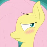 1:1 2013 animated blue_eyes blush digital_media_(artwork) equid equine eyebrows female feral fluttershy_(mlp) friendship_is_magic fur hair hasbro horse lamiaaaa looking_at_viewer low_res mammal my_little_pony pink_hair pony short_playtime simple_background solo yellow_body yellow_fur