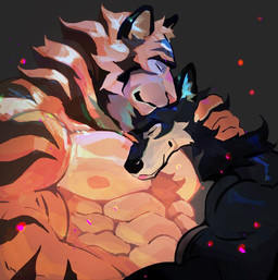 abs anthro anthro_on_anthro areola barazoku biped black_body black_fur blep claws duo eyes_closed finger_claws fingers fur grey_background head_on_chest humanoid_hands interspecies male male/male markings multicolored_body multicolored_fur muscular muscular_anthro muscular_arms muscular_male nipples nude_anthro nude_male orange_body orange_fur pecs romantic romantic_couple side_view simple_background striped_markings stripes tan_body tan_fur tongue tongue_out white_body white_fur howltheartist canid canine canis felid mammal pantherine tiger wolf 2021 colored shaded