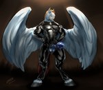 anatomically_correct anatomically_correct_genitalia anatomically_correct_penis animal_genitalia animal_penis anthro balls balls_through_fly biped blue_balls blue_penis blue_sheath bodysuit clothed clothing equid equine equine_genitalia equine_penis erection feathered_wings feathers flared_penis genitals hair hands_on_hips hi_res hooves laser_(artist) latex latex_clothing latex_skinsuit looking_at_viewer male mammal mane medial_ring muscular muscular_anthro muscular_male mythological_creature mythological_equine mythology open_clothing orange_hair pegasus penis penis_through_fly poking_out rubber_clothing sharp_stallion sheath skinsuit solo standing tight_clothing urethra wings zipper