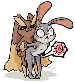 3_toes :3 anthro anthro_on_anthro arm_grab arm_pull arm_tuft black_sclera blush bodily_fluids brown_ears brown_tail cum cum_in_vagina cum_inside duo eyebrows feet female female_penetrated flat_chested floppy_ears from_behind_position fur genital_fluids grey_body grey_ears grey_fur grey_tail heart_eyes heart_symbol impregnation internal leaking leaking_cum leg_markings long_ears male male/female male_penetrating male_penetrating_female markings multicolored_body multicolored_ears multicolored_fur nude open_mouth ovum penetration penile penile_penetration penis_in_vagina pink_nose prison_guard_position red_eyes sex shadow short_tail simple_background socks_(marking) sperm_cell tail tan_ears tan_eyebrows toes tuft two_tone_body two_tone_ears two_tone_fur two_tone_tail vaginal vaginal_penetration white_background wrist_tuft mumblegroan disney nintendo pokemon zootopia judy_hopps generation_4_pokemon lagomorph leporid lopunny mammal pokemon_(species) rabbit 2018 crossover