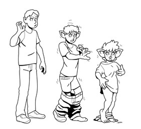 base_one_layout basic_sequence bottomless bottomwear breast_growth breasts clothed clothing female gender_transformation growth hair hand_on_breast human_to_humanoid linear_sequence male mtf_transformation not_furry one_row_layout open_mouth pants shirt short_hair short_stackification shortstack shortstack_female shrinking size_transformation solo species_transformation standing surprised three_frame_image three_frame_sequence topwear transformation transformation_sequence blackshirtboy goblin human humanoid mammal 2016 hi_res monochrome sequence