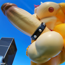 accessory anthro apartment_building balls big_balls big_muscles big_penis building city claws clothing cock_ring day erection exhibitionism foreskin genital_focus genitals glans hair huge_balls huge_penis humanoid_genitalia humanoid_penis hyper hyper_balls hyper_genitalia hyper_penis jewelry light looking_at_viewer looming looming_over macro macro_male male musclegut muscular muscular_anthro muscular_male nipples non-mammal_balls non-mammal_nipples nude nude_macro nude_male pecs penis penis_accessory penis_focus penis_jewelry pink_glans pink_nipples public red_hair road scales sharp_teeth shell skyscraper smile solo spiked_cock_ring spiked_shell spikes spikes_(anatomy) store street sun sunlight sunny tail teeth unretracted_foreskin vein veiny_penis window maulclaw codans_(modeler) bowser_day mario_bros nintendo bowser dragon_koopa koopa scalie 1:1 2026 3d_(artwork) blender_(artwork) blender_cycles_(artwork) digital_media_(artwork) watermark widescreen