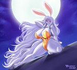 anthro camel_toe clothed clothing eyebrows eyelashes female full_moon hair long_hair looking_at_viewer moon outside red_eyes solo byghosteduard one_piece carrot_(one_piece) sulong_carrot mammal minkmen_(one_piece) absurd_res artist_name digital_media_(artwork) hi_res